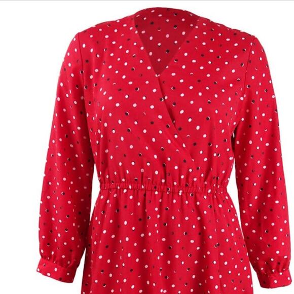 NWT Maison Jules Sz M Red Rainbow Fit and Flare - Picture 6 of 13